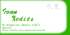 ivan nedits business card